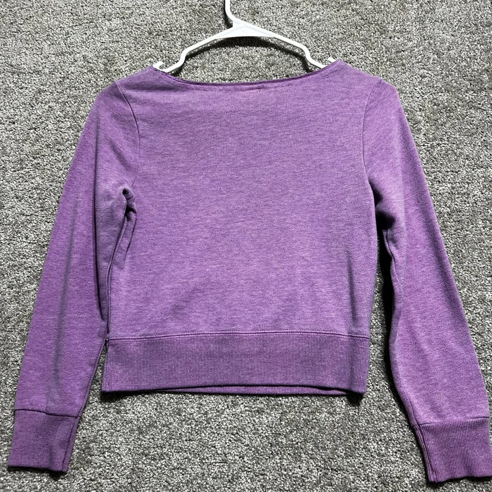 Justice Love One Another Purple Girls Sweatshirt Size 8